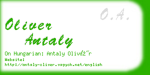 oliver antaly business card